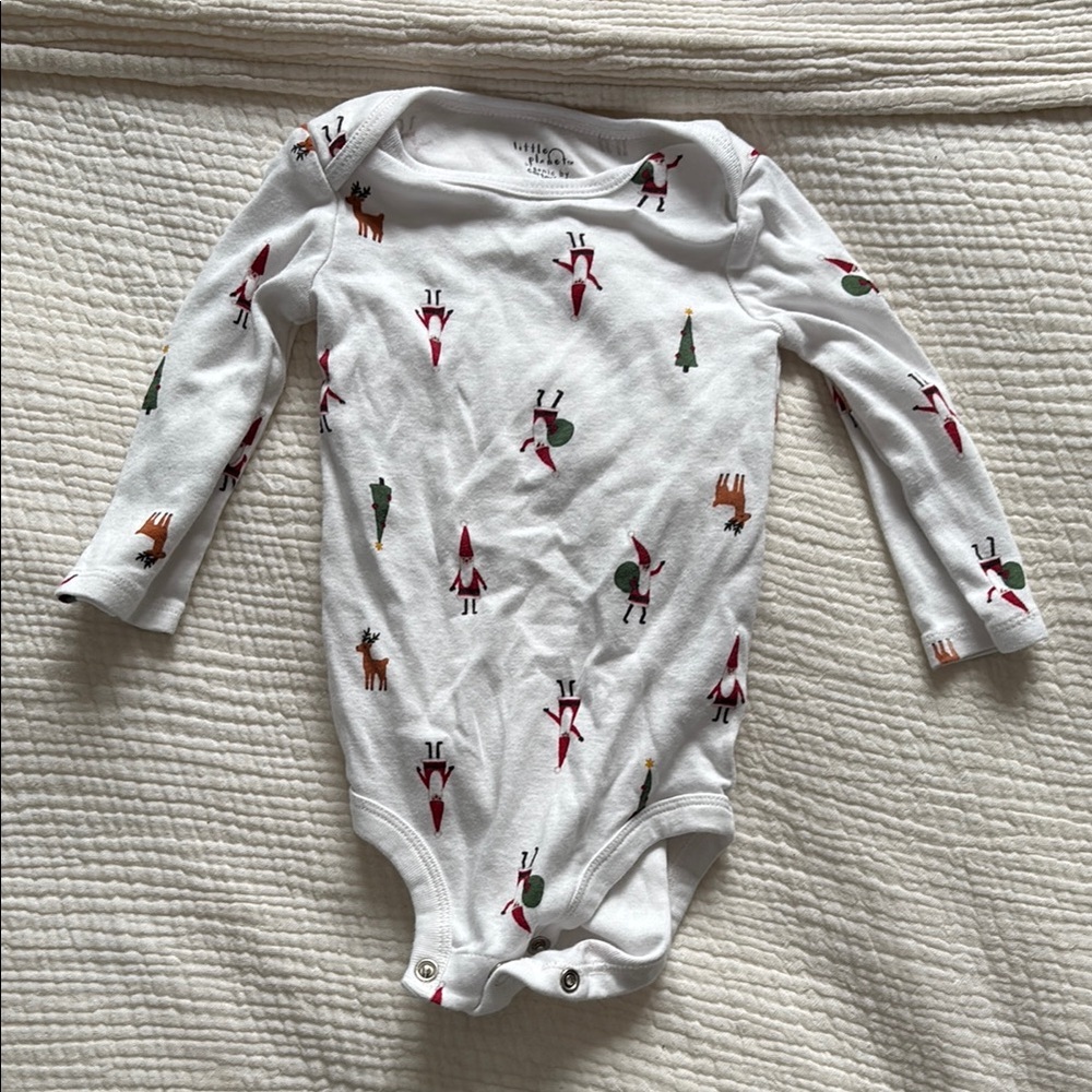 Festive White Kids One Piece